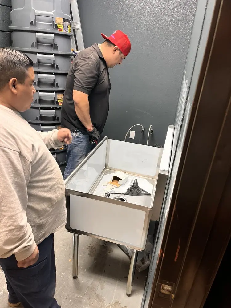 Commercial plumbing and sink installation in East Side