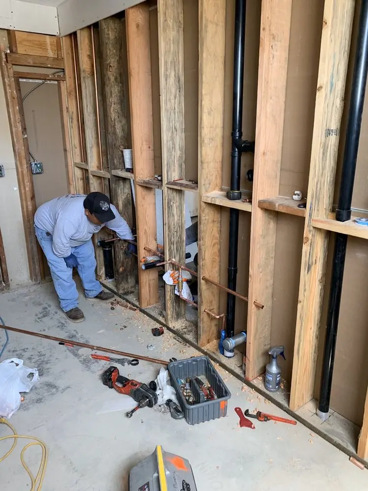 Commercial rough-in plumbing for Water Heater Replacement in East Side